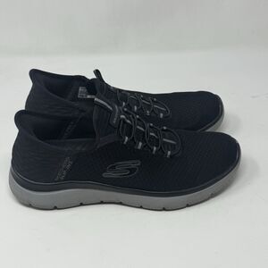 Skechers Summits Shoes Mens 8.5 Black Mesh Easy On Slip Ins Comfort Sneakers